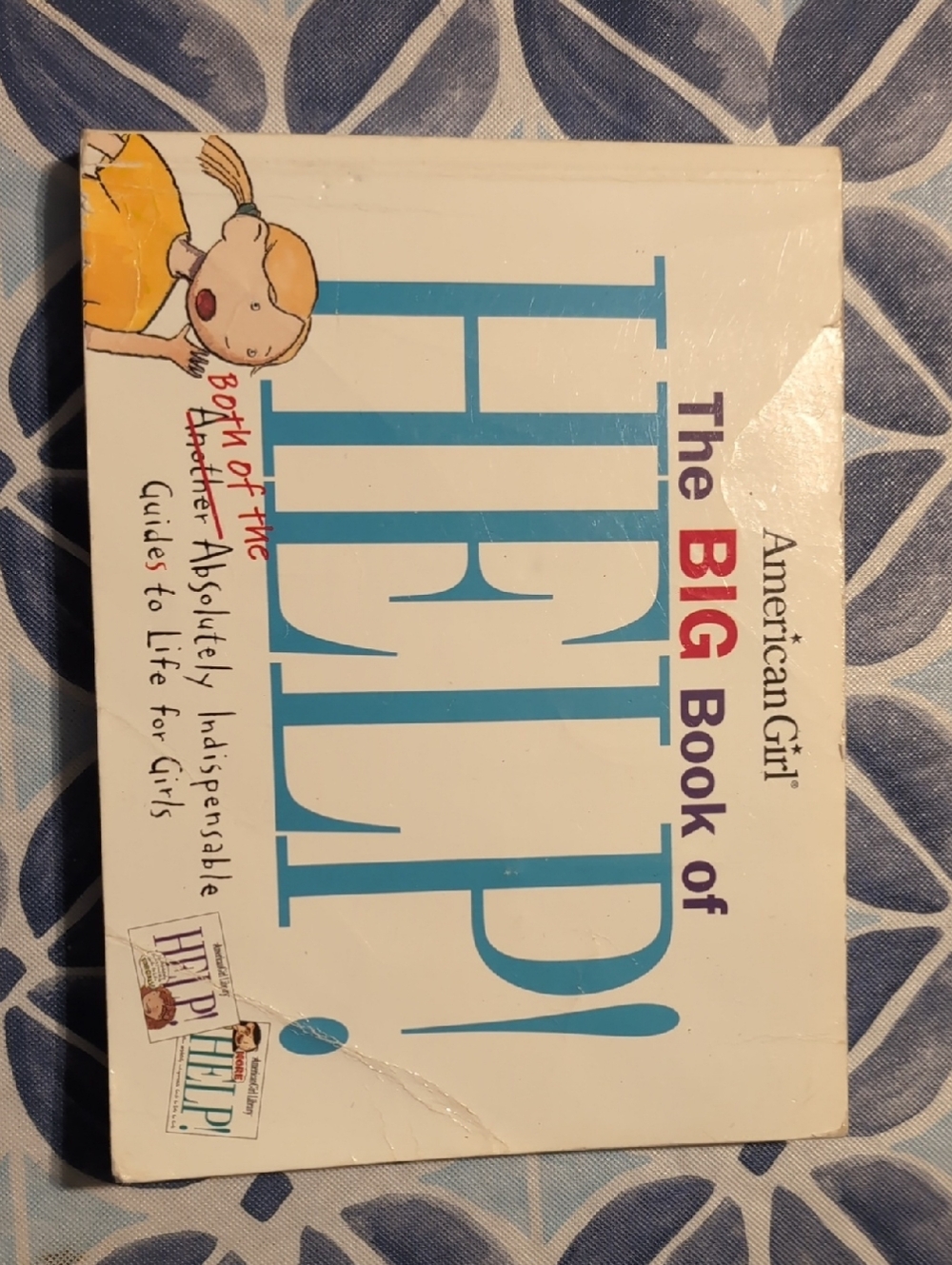 American Girl White, Blue & Red "The Big Book of Help" Hardcover